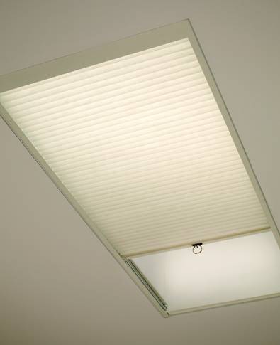 An example of fine skylight shades from Lerner Interiors