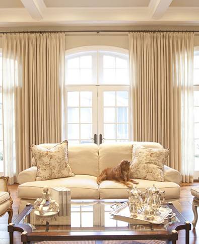 An example of custom draperies from Lerner Interiors